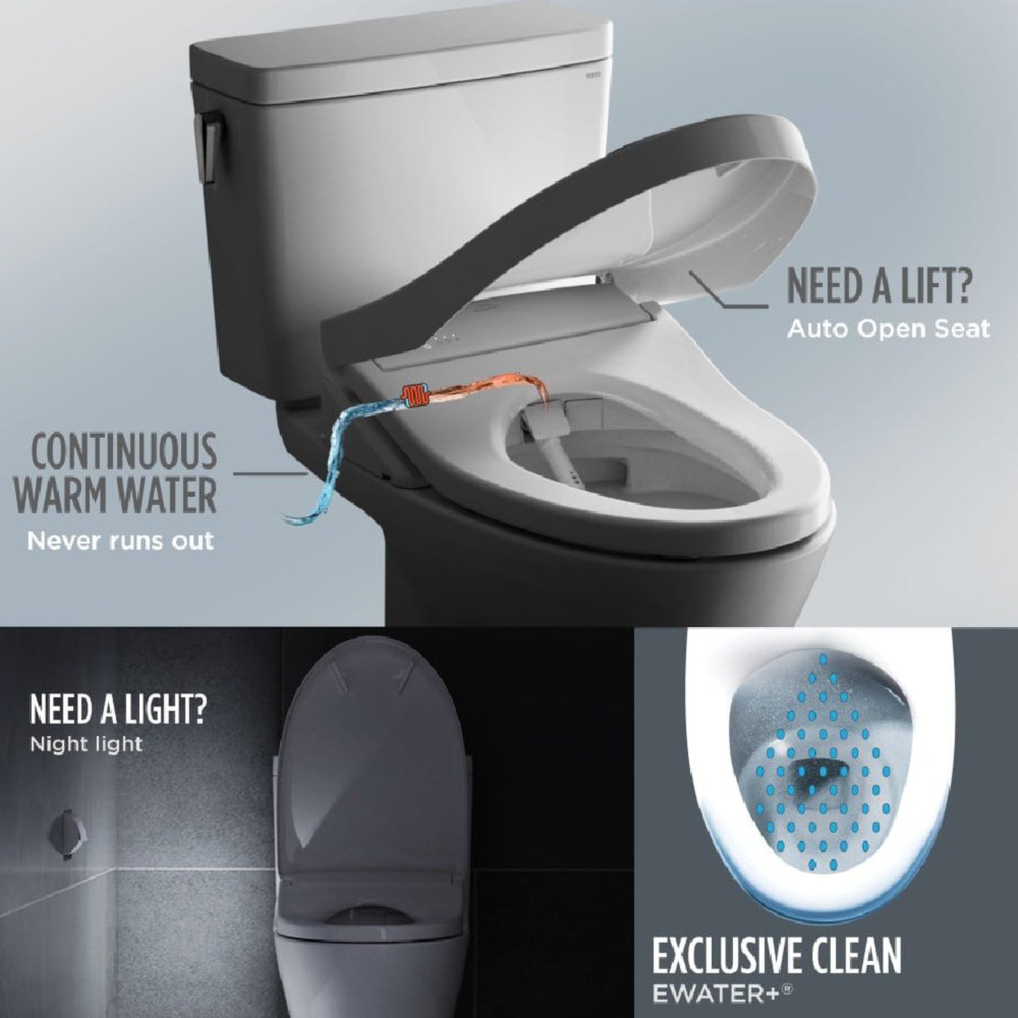 [MW7764726CEG#01] TOTO Drake 1.28 GPF Two Piece Washlet Elongated Toilet Seat With S7 Heated Bidet Seat  And EWater+ (SAK52645)