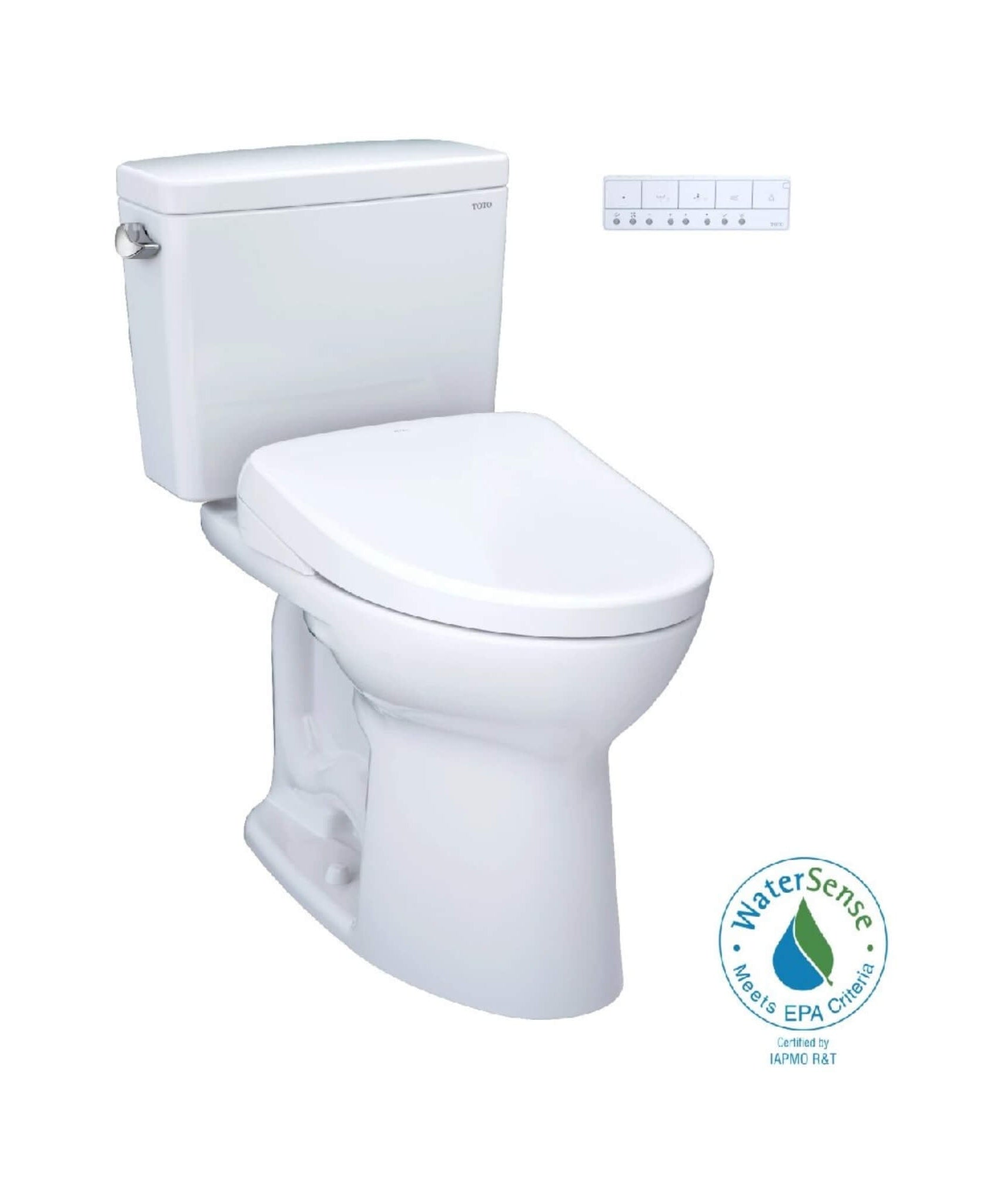 [MW7764736CEFGA.10#01] TOTO Drake Washlet S7A With 1.28 GPF Universal Height 10-Inch Rough-In Elongated Bidet Toilet (SAK35691)