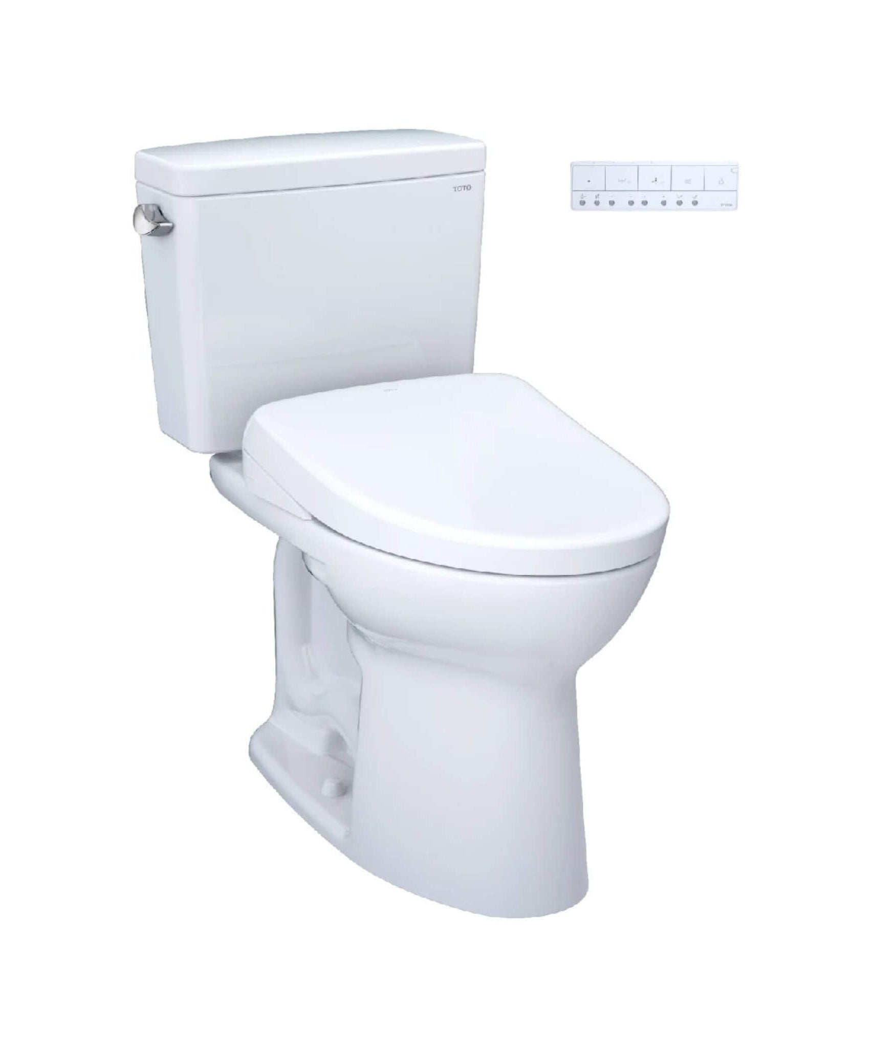 [MW7764736CEFGA.10#01] TOTO Drake Washlet S7A With 1.28 GPF Universal Height 10-Inch Rough-In Elongated Bidet Toilet (SAK35691)