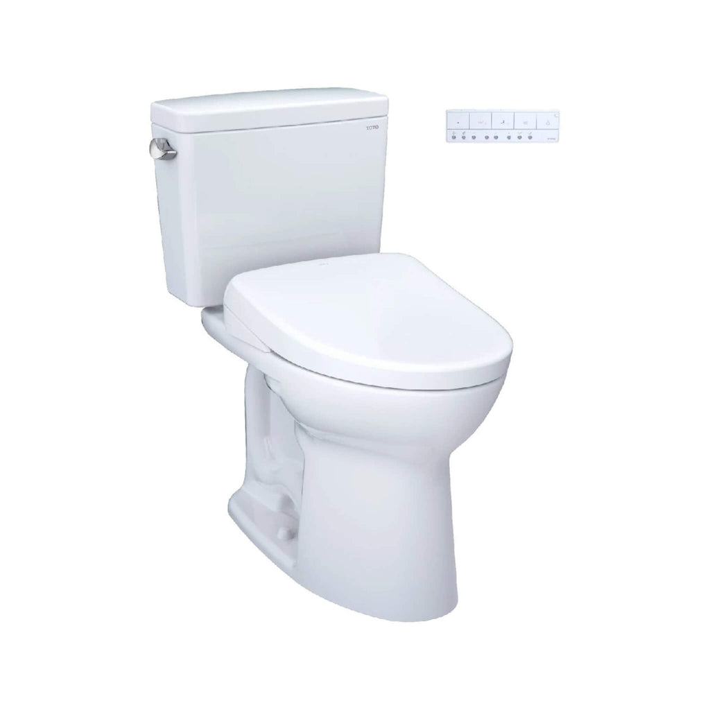 [MW7764736CEFGA.10#01] TOTO Drake Washlet S7A With 1.28 GPF Universal Height 10-Inch Rough-In Elongated Bidet Toilet (SAK35691)