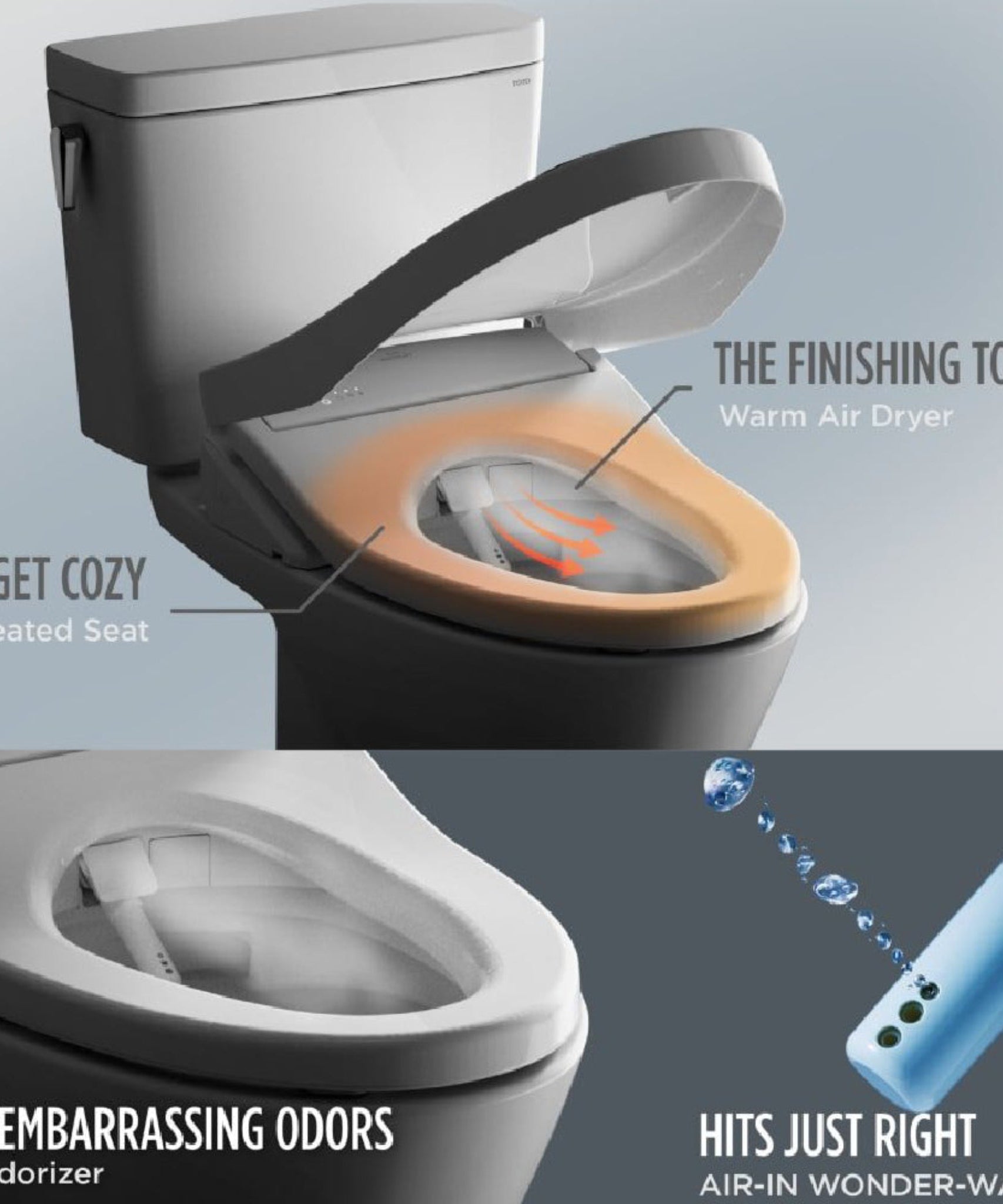 [MW7764736CEG#01] TOTO Drake 1.28 GPF Two Piece Washlet Elongated Toilet Seat With S7A Heated Auto Open/Close Lid (SAK64105)