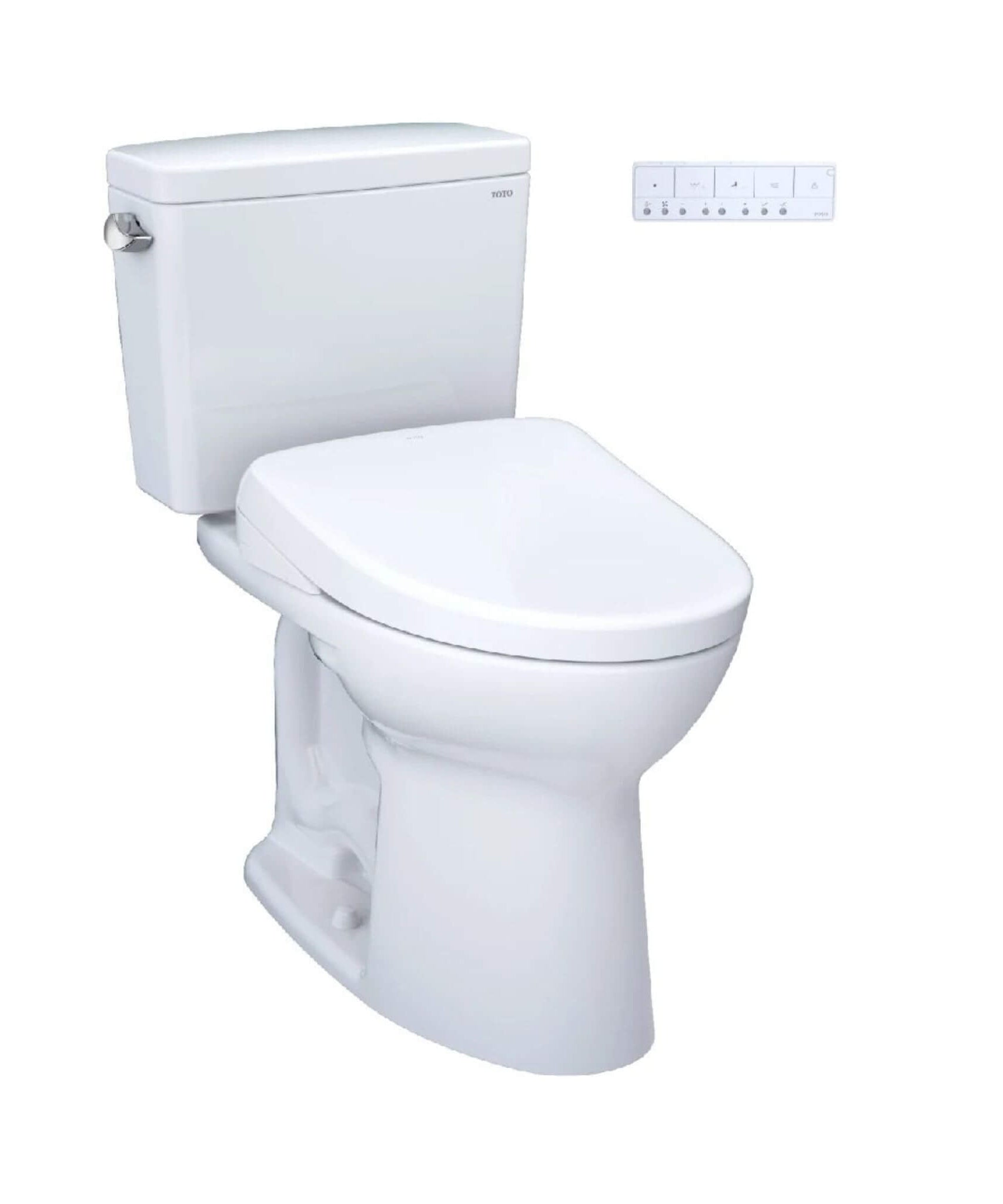 [MW7764726CEFGA.10#01] TOTO Drake 1.28 GPF Universal Height Toilet 10-Inch Rough In With Washlet S7 Bidet Seat (SAK32478)