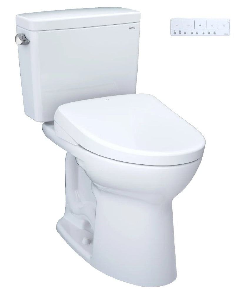 [MW7764736CSFGA#01] TOTO Drake 1.6 GPF Elongated Toilet With S7A Auto Open Bidet Seat And EWater (SAK15280)