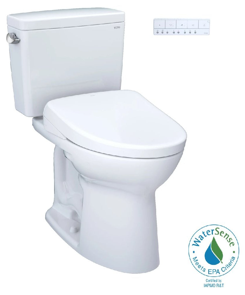 [MW7764736CSFGA#01] TOTO Drake 1.6 GPF Elongated Toilet With S7A Auto Open Bidet Seat And EWater (SAK15280)