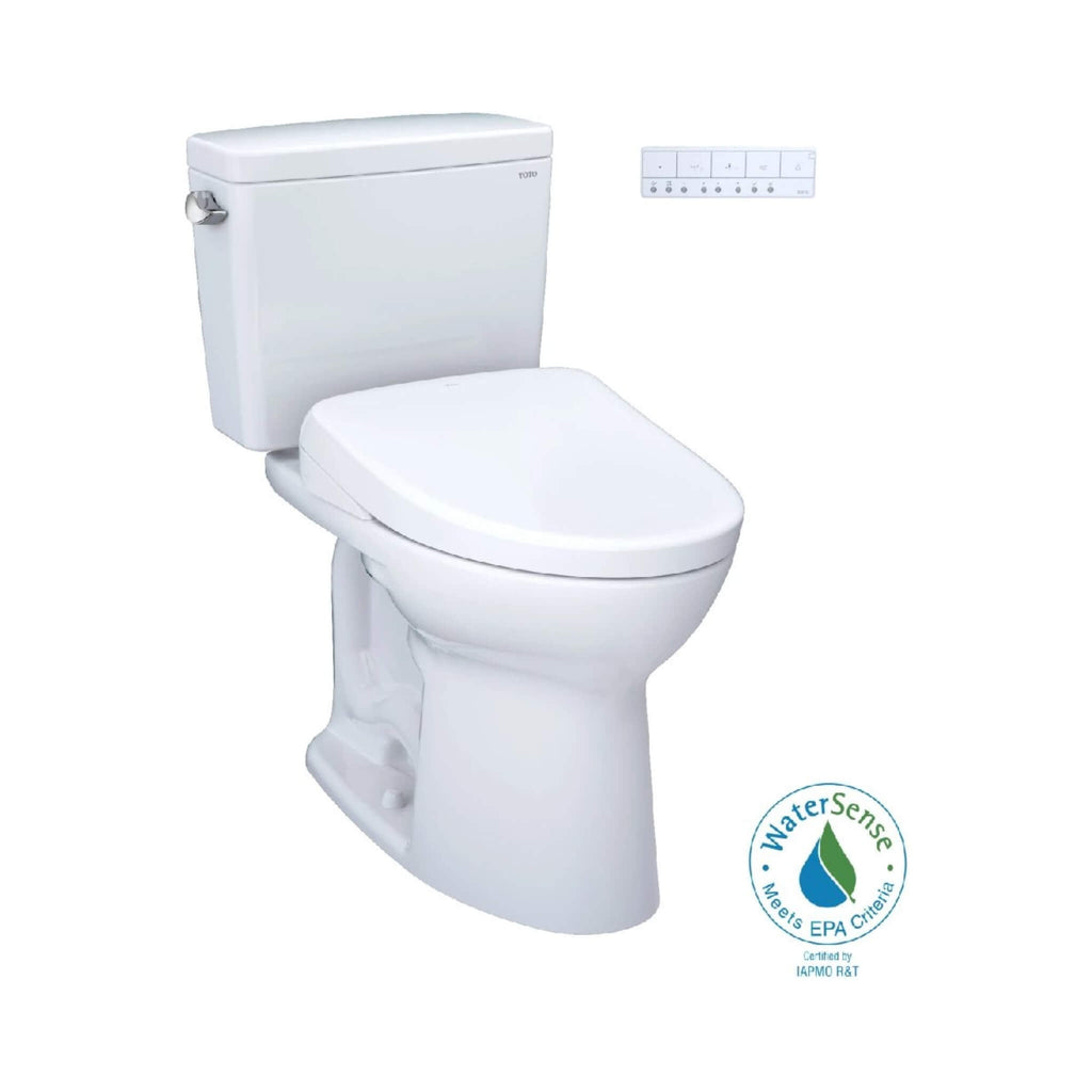 [MW7764736CSFGA.10#01] TOTO Drake 1.6 GPF Universal Height Toilet With Washlet S7A Auto Open Bidet Seat (SAK52849)