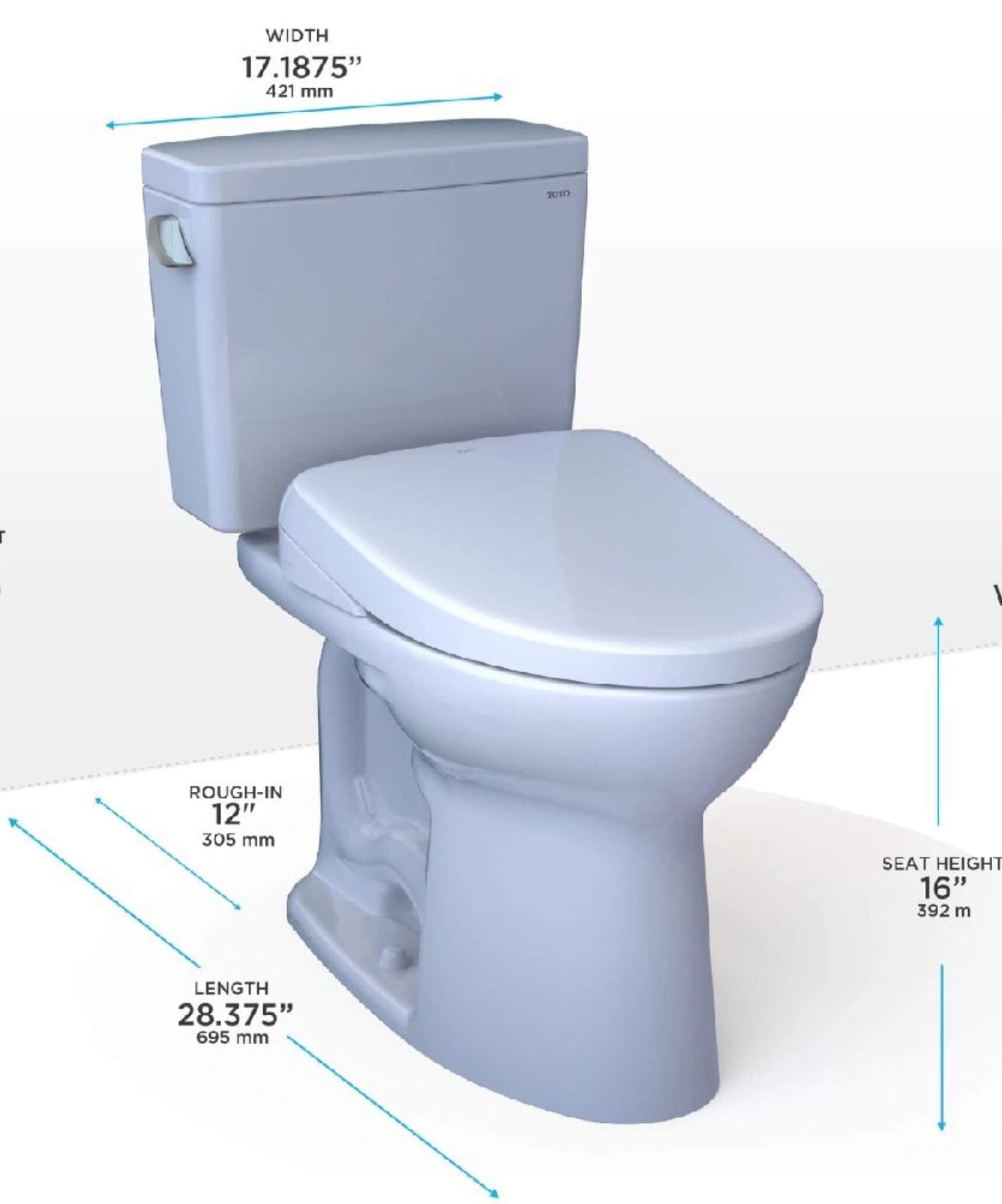 [MW7764736CSGA#01] TOTO Drake 1.6 GPF With Washlet S7A Elongated Auto Flush Bidet Seat Toilet (SAK52781)