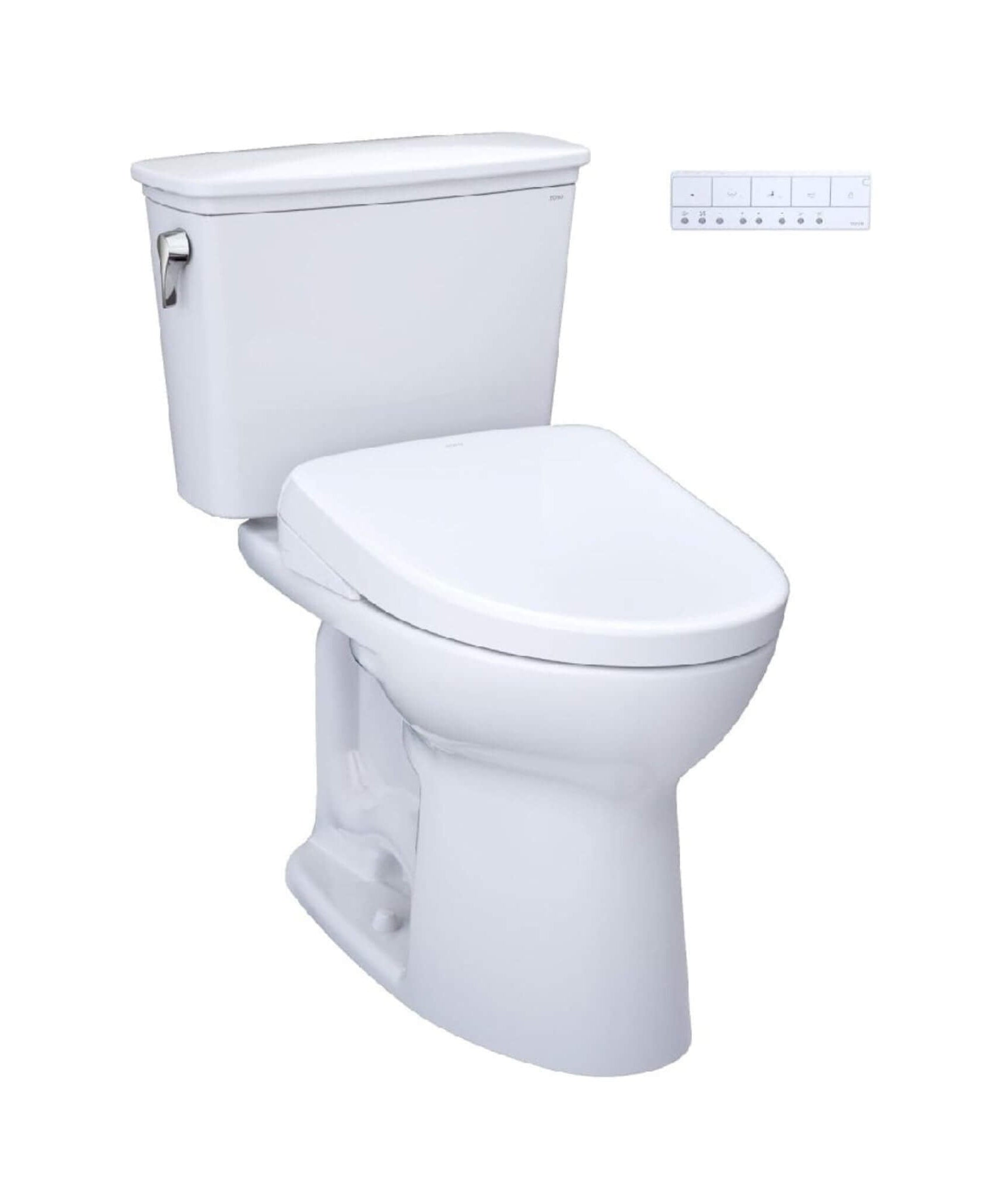 [MW7864726CEFG#01] TOTO Drake 1.28 GPF Elongated Chair Height Toilet Seat With Transitional Washlet S7 (SAK18215)