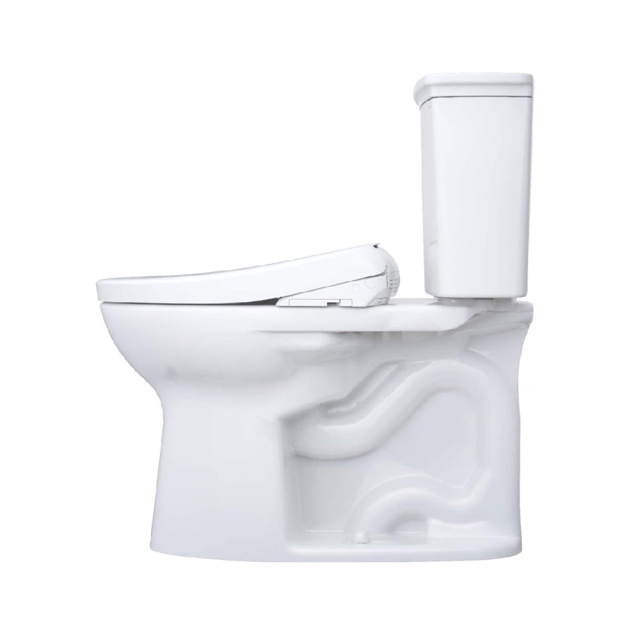 [MW7864726CEFG#01] TOTO Drake 1.28 GPF Elongated Chair Height Toilet Seat With Transitional Washlet S7 (SAK18215)