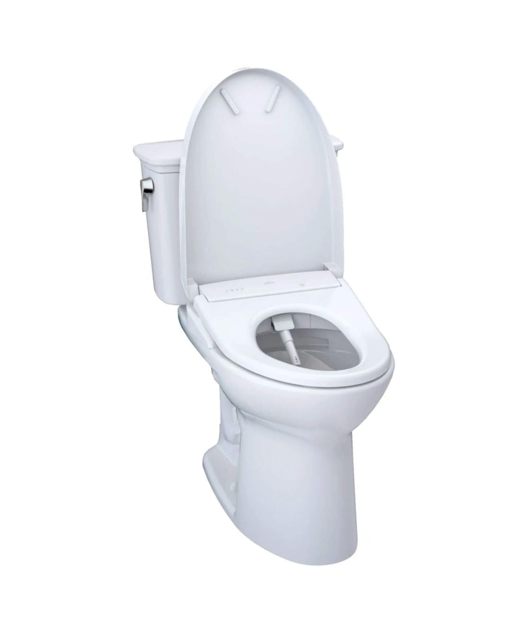 [MW7864726CEFG#01] TOTO Drake 1.28 GPF Elongated Chair Height Toilet Seat With Transitional Washlet S7 (SAK18215)