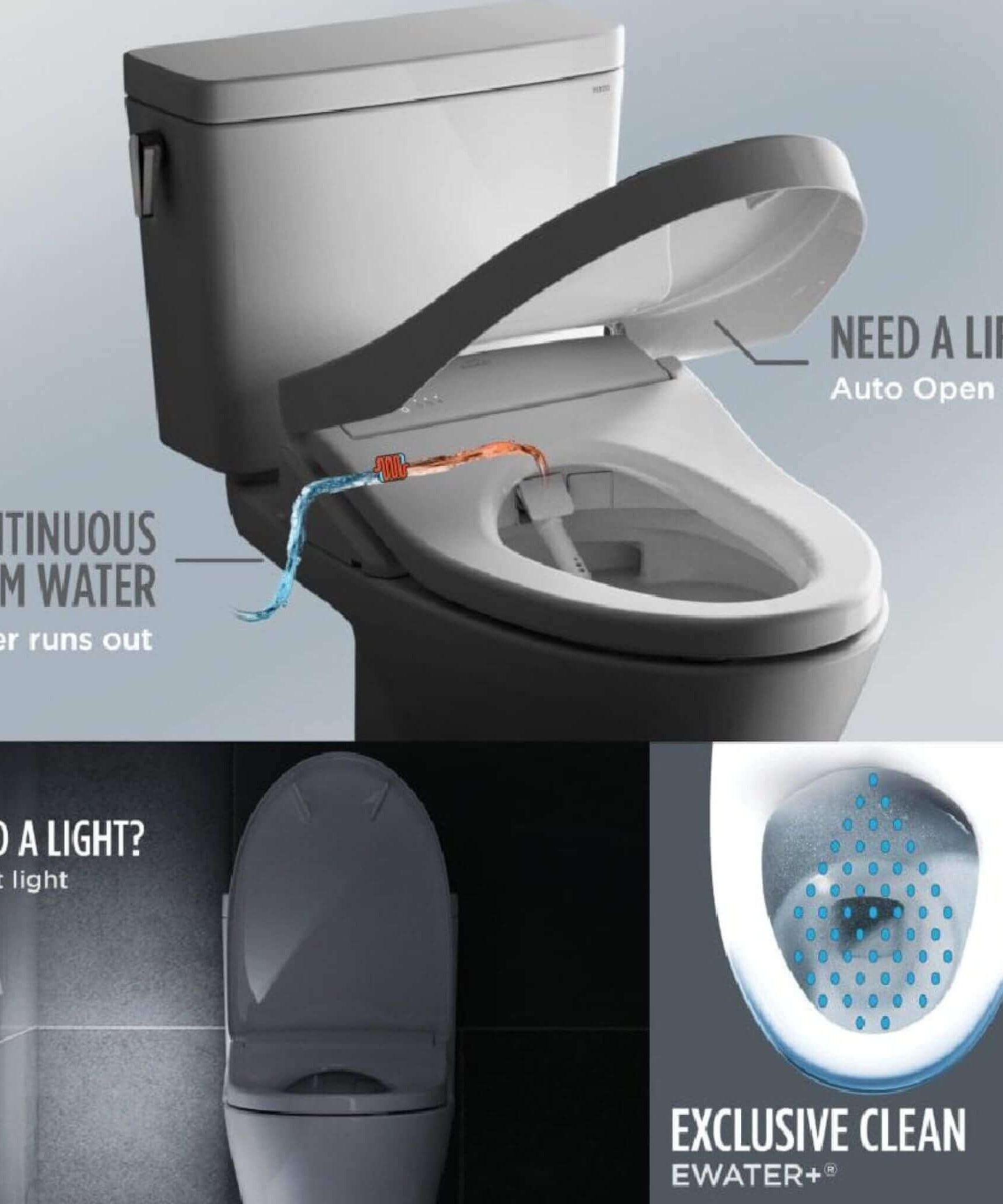 [MW7864736CEFG#01] TOTO Drake 1.28 GPF Elongated Chair Height Toilet Seat With Transitional Washlet S7A (SAK78915)