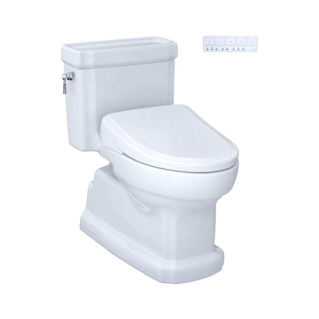 [MW9744734CEFGA#01] TOTO Guinevere 1.28 GPF Elongated Chair Height Toilet With Washlet+ S7A Tornado Auto Flush (SAK41037)