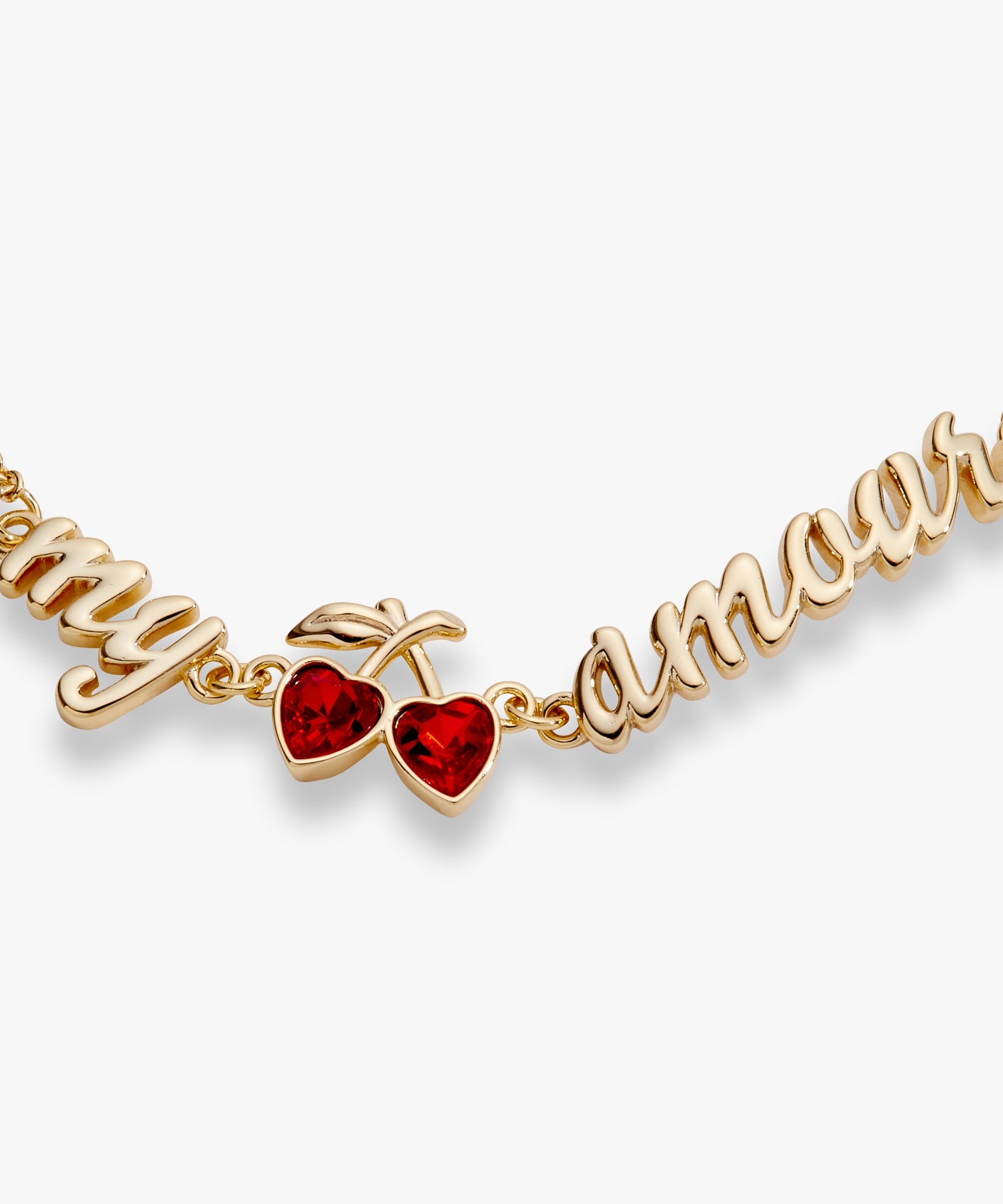 'My Cherry Amour' In-Line Chain Bracelet