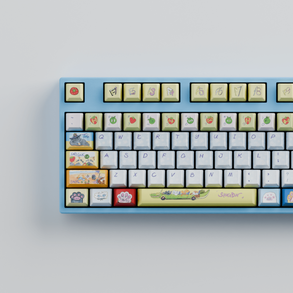 Myni Mart Family Summer Holiday 100% RGB Mechanical Keyboard(Collabs)
