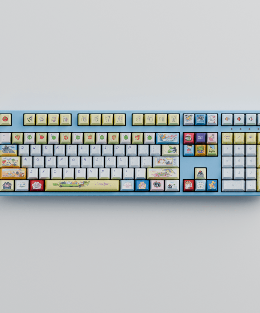 Myni Mart Family Summer Holiday 100% RGB Mechanical Keyboard(Collabs)