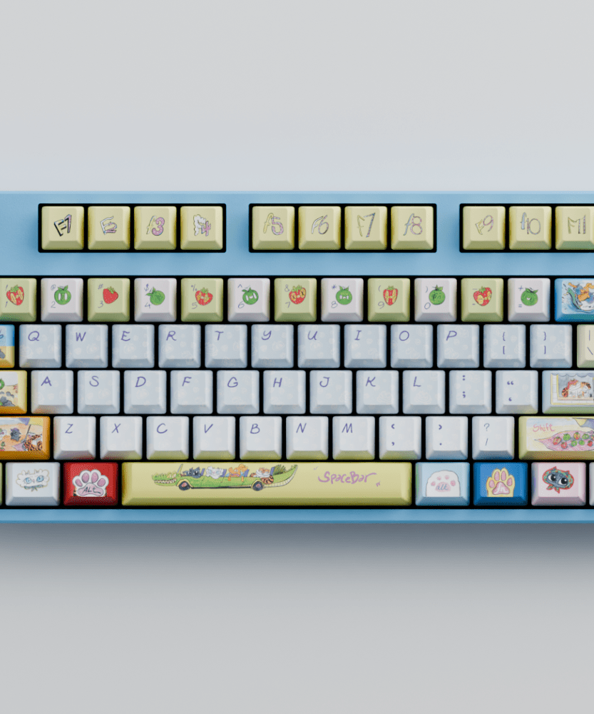 Myni Mart Family Summer Holiday 100% RGB Mechanical Keyboard(Collabs)