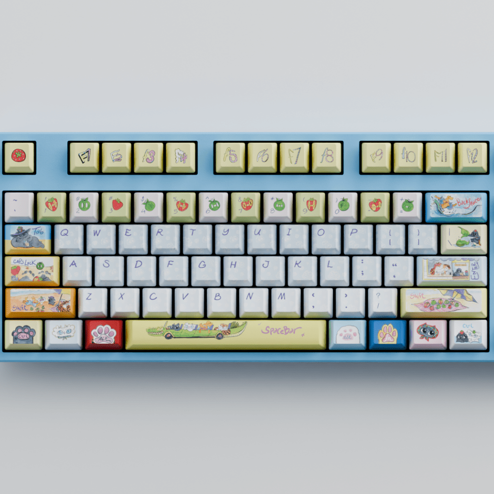 Myni Mart Family Summer Holiday 100% RGB Mechanical Keyboard(Collabs)