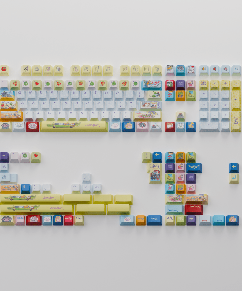 Myni Mart Family Summer Holiday 168 keys Keycaps Set (Collabs)