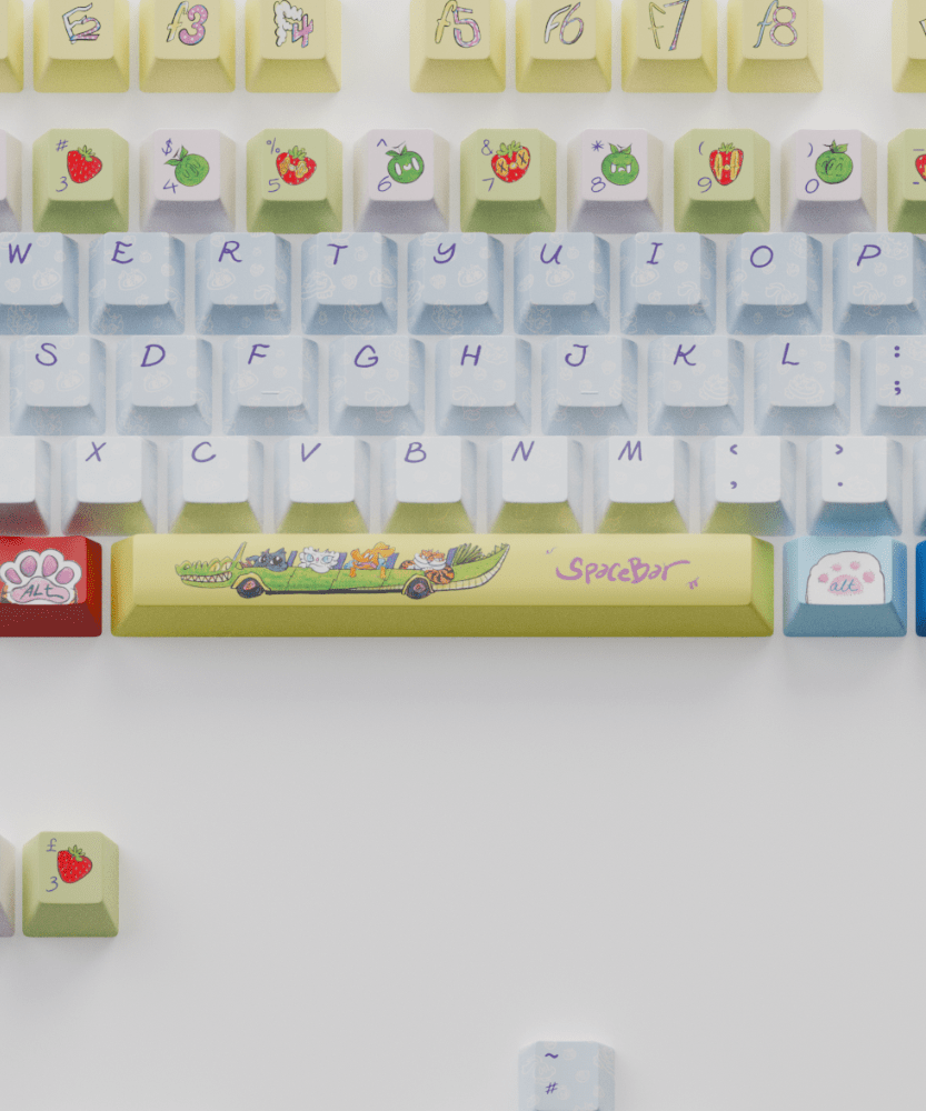 Myni Mart Family Summer Holiday 168 keys Keycaps Set (Collabs)