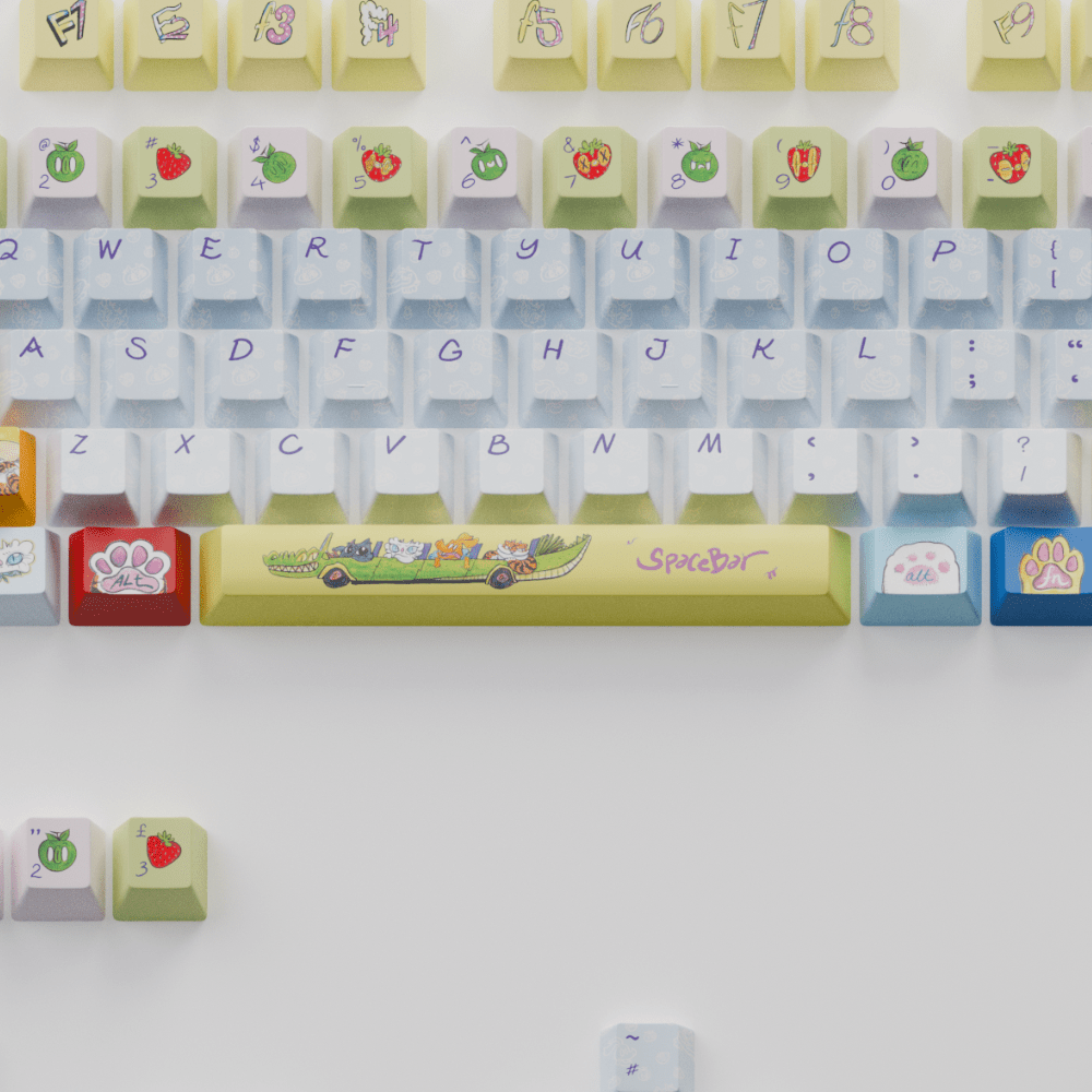 Myni Mart Family Summer Holiday 168 keys Keycaps Set (Collabs)