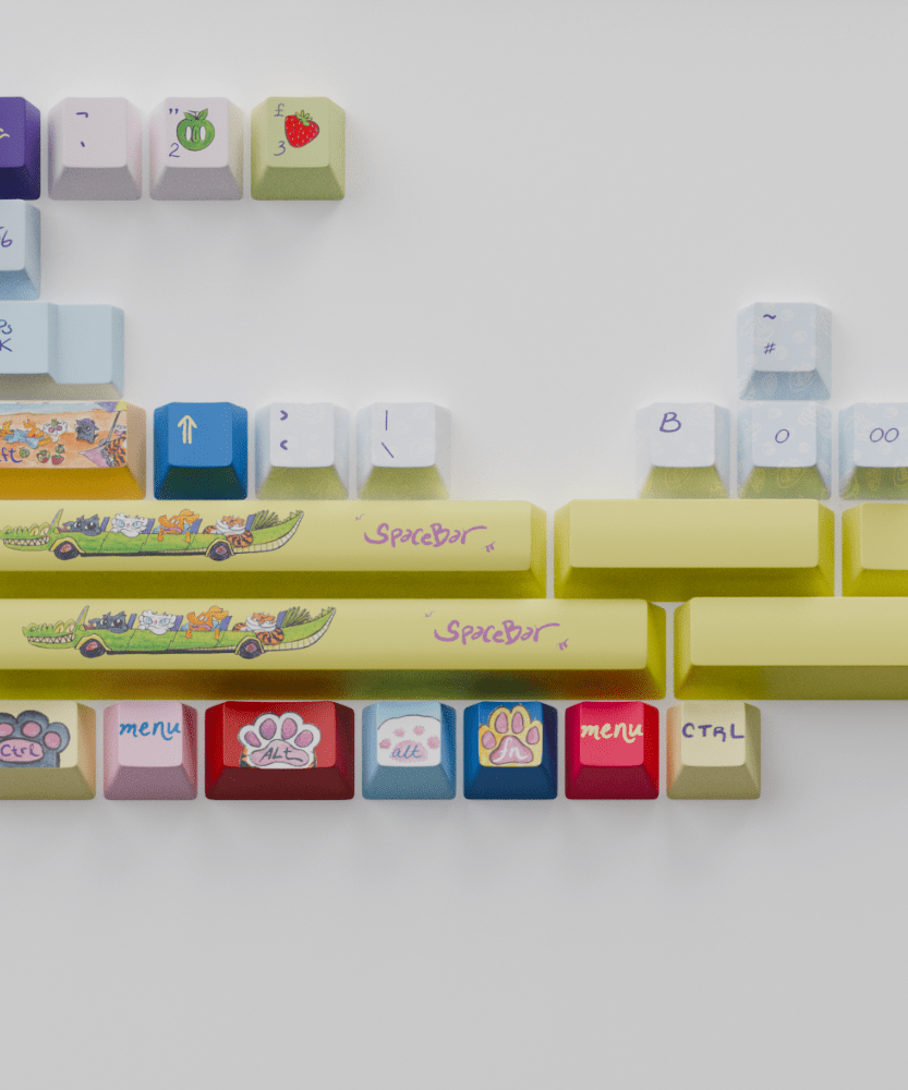 Myni Mart Family Summer Holiday 168 keys Keycaps Set (Collabs)