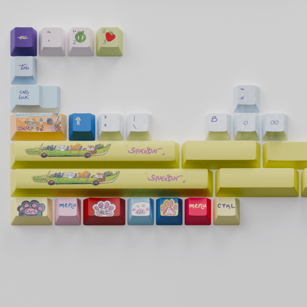 Myni Mart Family Summer Holiday 168 keys Keycaps Set (Collabs)