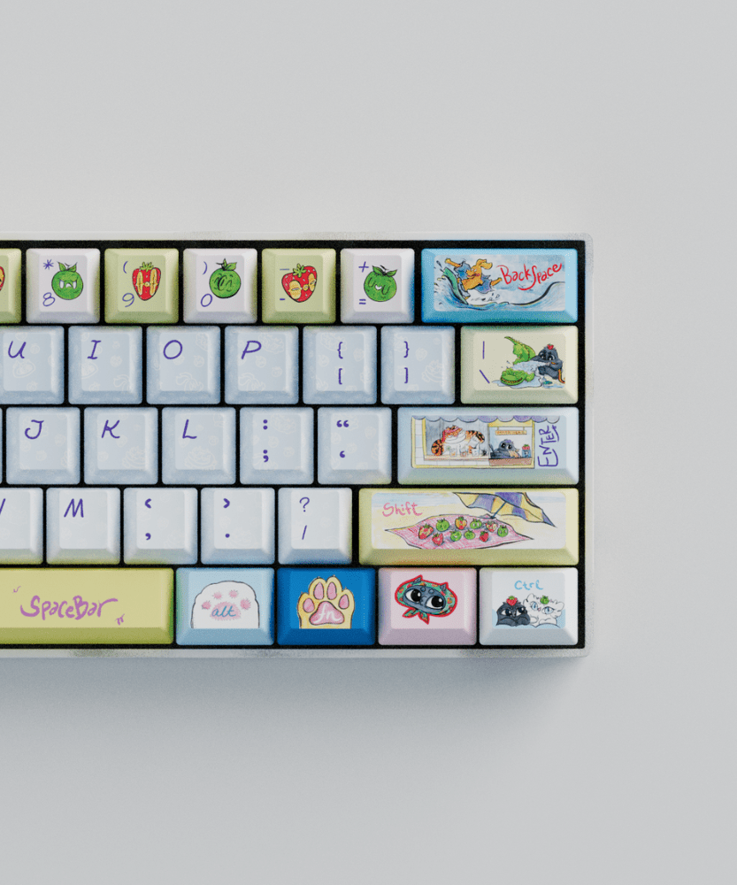 Myni Mart Family Summer Holiday 60% Mechanical Keyboard (Collabs)