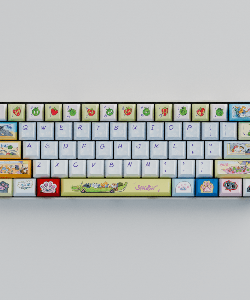 Myni Mart Family Summer Holiday 60% Mechanical Keyboard (Collabs)