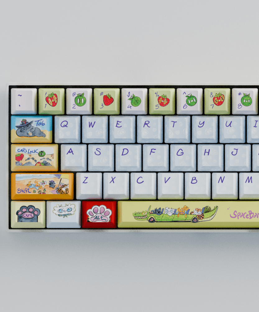 Myni Mart Family Summer Holiday 60% Mechanical Keyboard (Collabs)