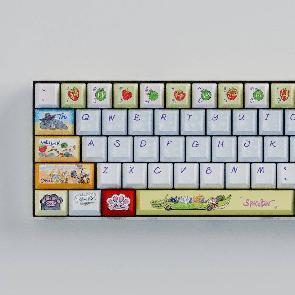 Myni Mart Family Summer Holiday 60% Mechanical Keyboard (Collabs)