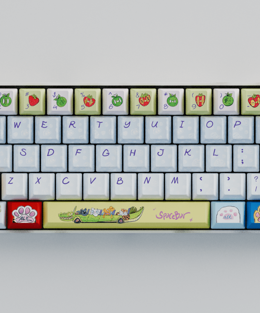 Myni Mart Family Summer Holiday 60% Mechanical Keyboard (Collabs)
