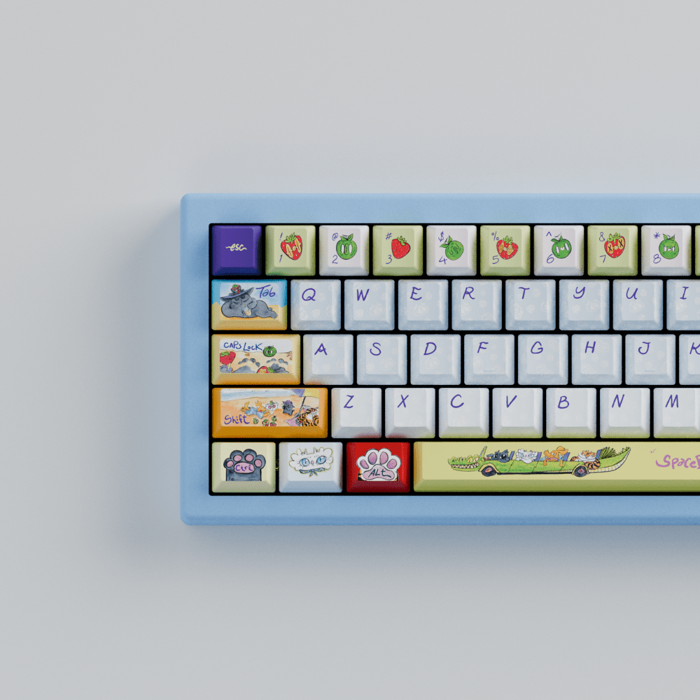 Myni Mart Family Summer Holiday 65% RGB Mechanical Keyboard(Collabs)