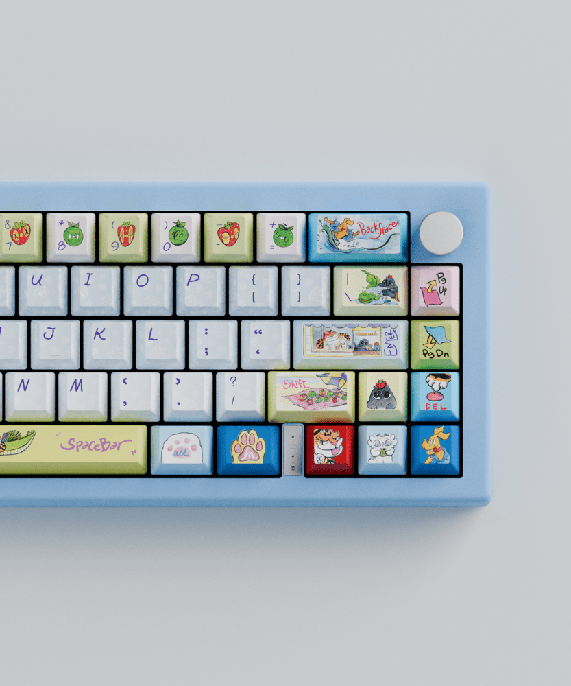 Myni Mart Family Summer Holiday 65% RGB Mechanical Keyboard(Collabs)