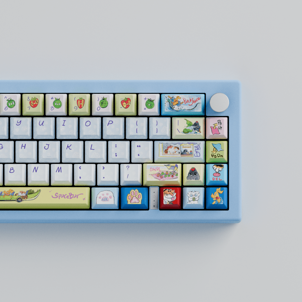 Myni Mart Family Summer Holiday 65% RGB Mechanical Keyboard(Collabs)