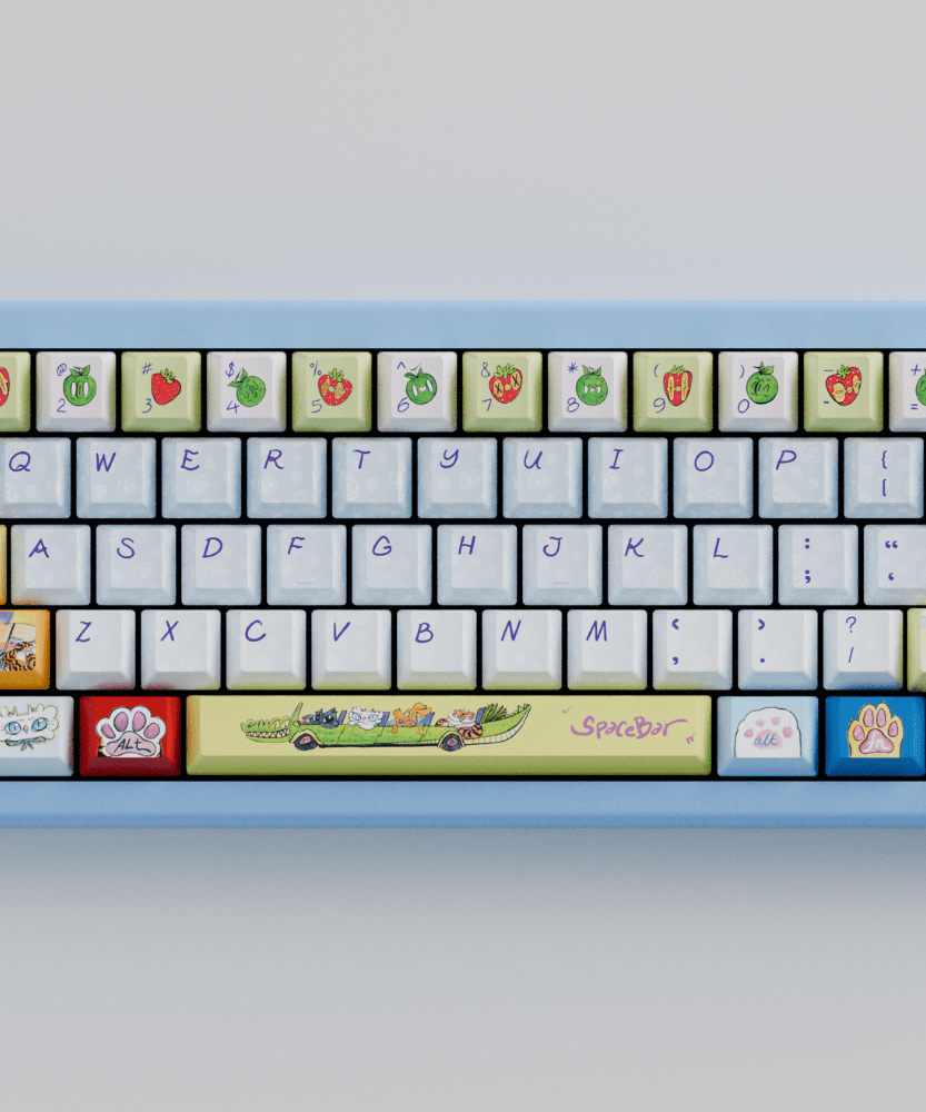 Myni Mart Family Summer Holiday 65% RGB Mechanical Keyboard(Collabs)