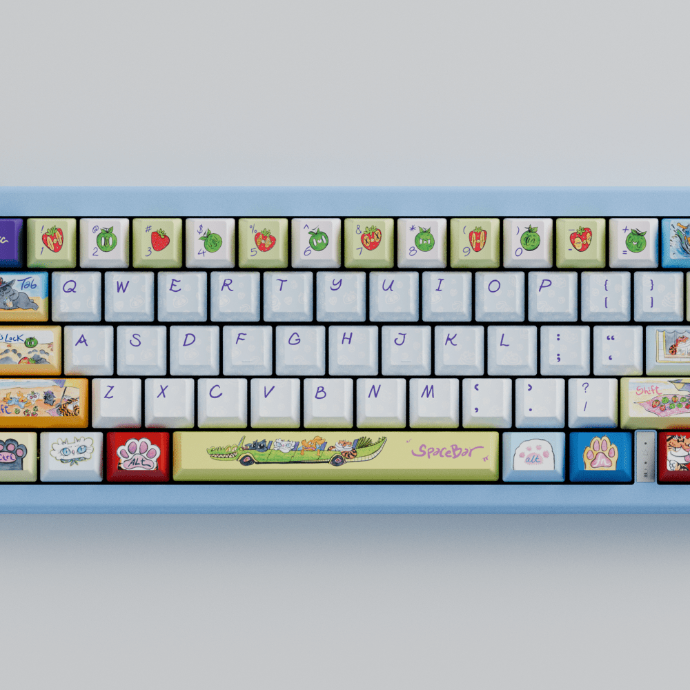 Myni Mart Family Summer Holiday 65% RGB Mechanical Keyboard(Collabs)