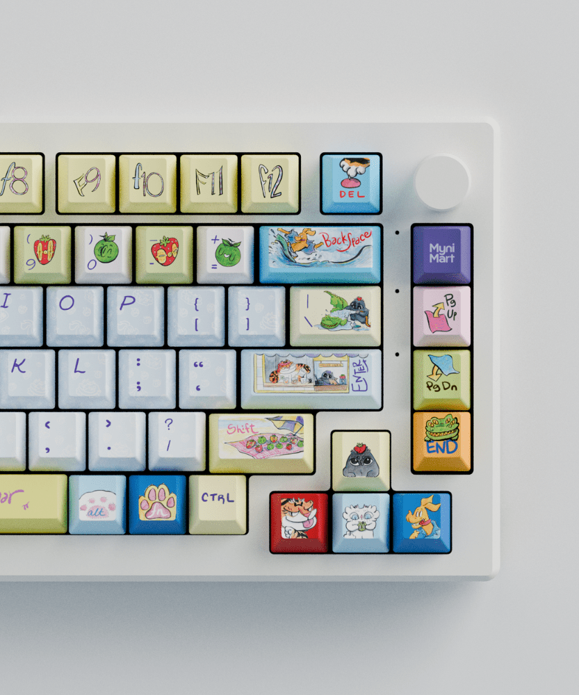 Myni Mart Family Summer Holiday 75% RGB Mechanical Keyboard(Collabs)