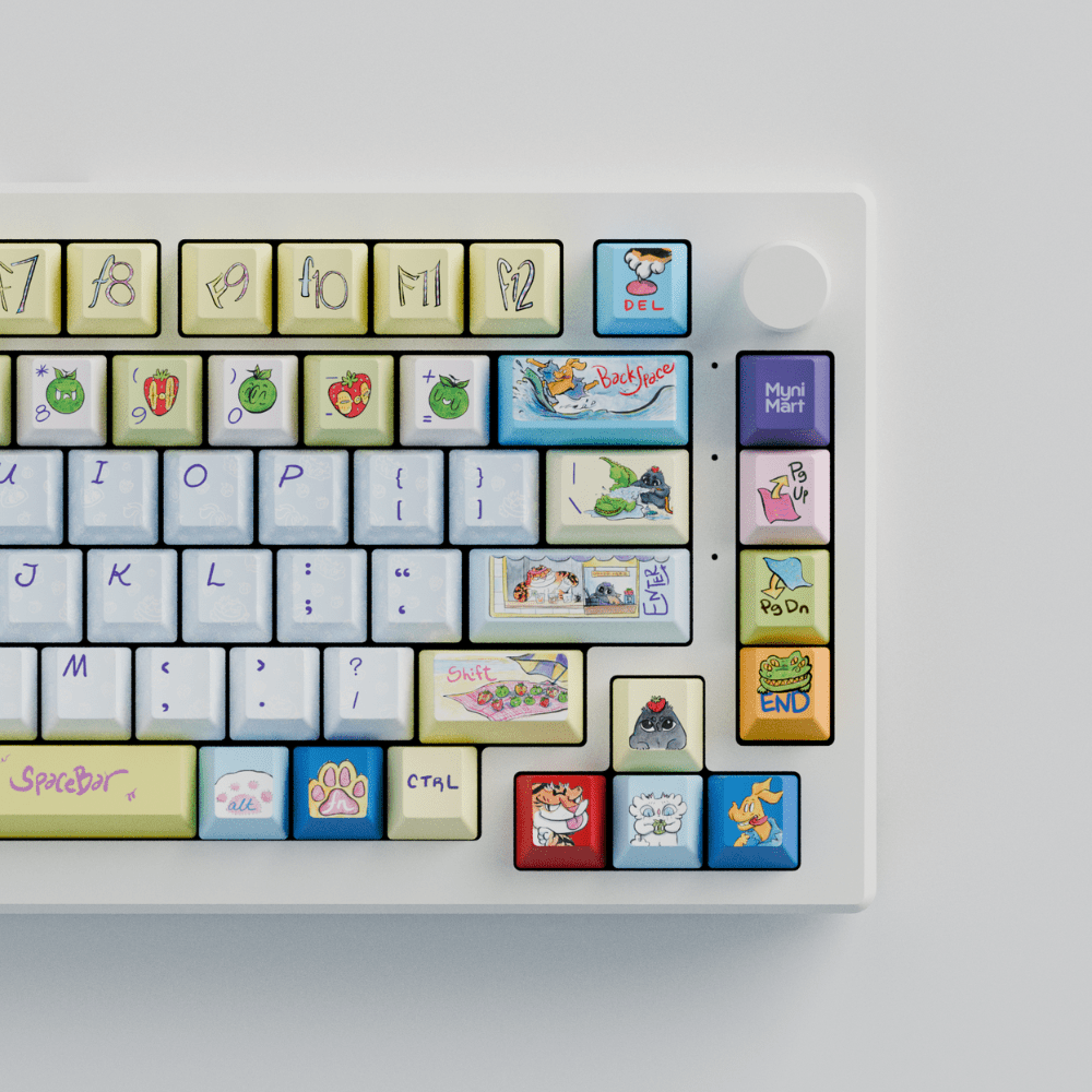 Myni Mart Family Summer Holiday 75% RGB Mechanical Keyboard(Collabs)