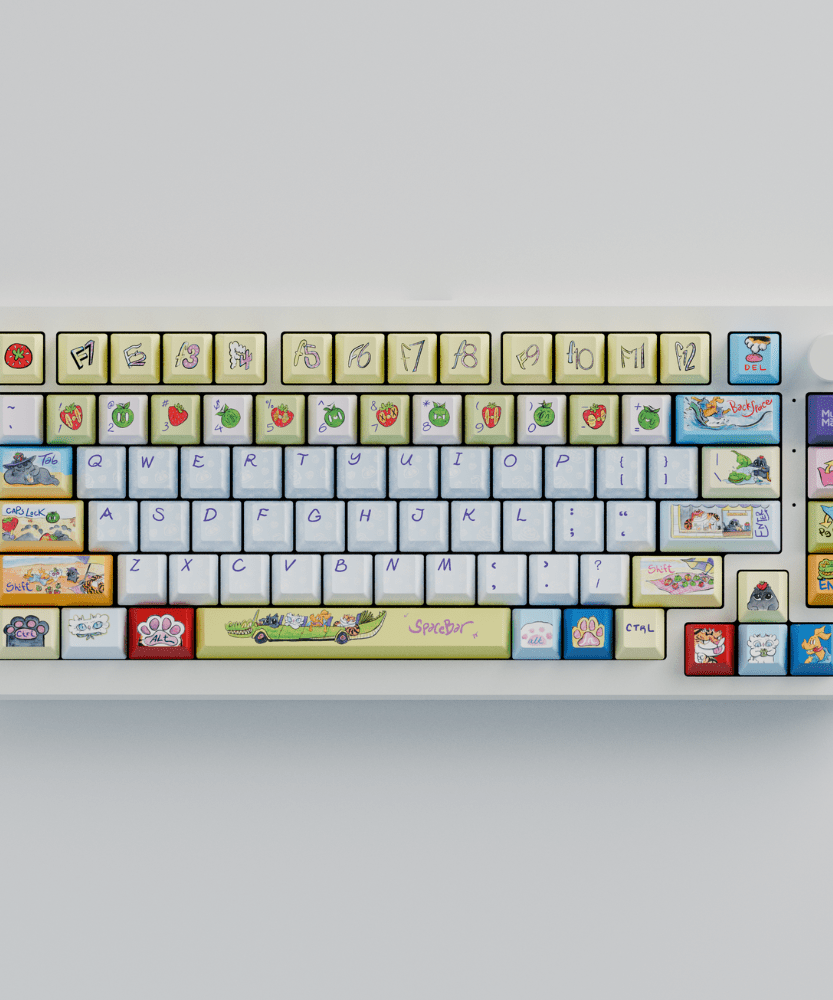 Myni Mart Family Summer Holiday 75% RGB Mechanical Keyboard(Collabs)