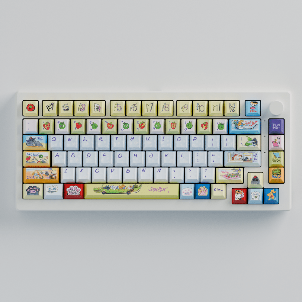 Myni Mart Family Summer Holiday 75% RGB Mechanical Keyboard(Collabs)