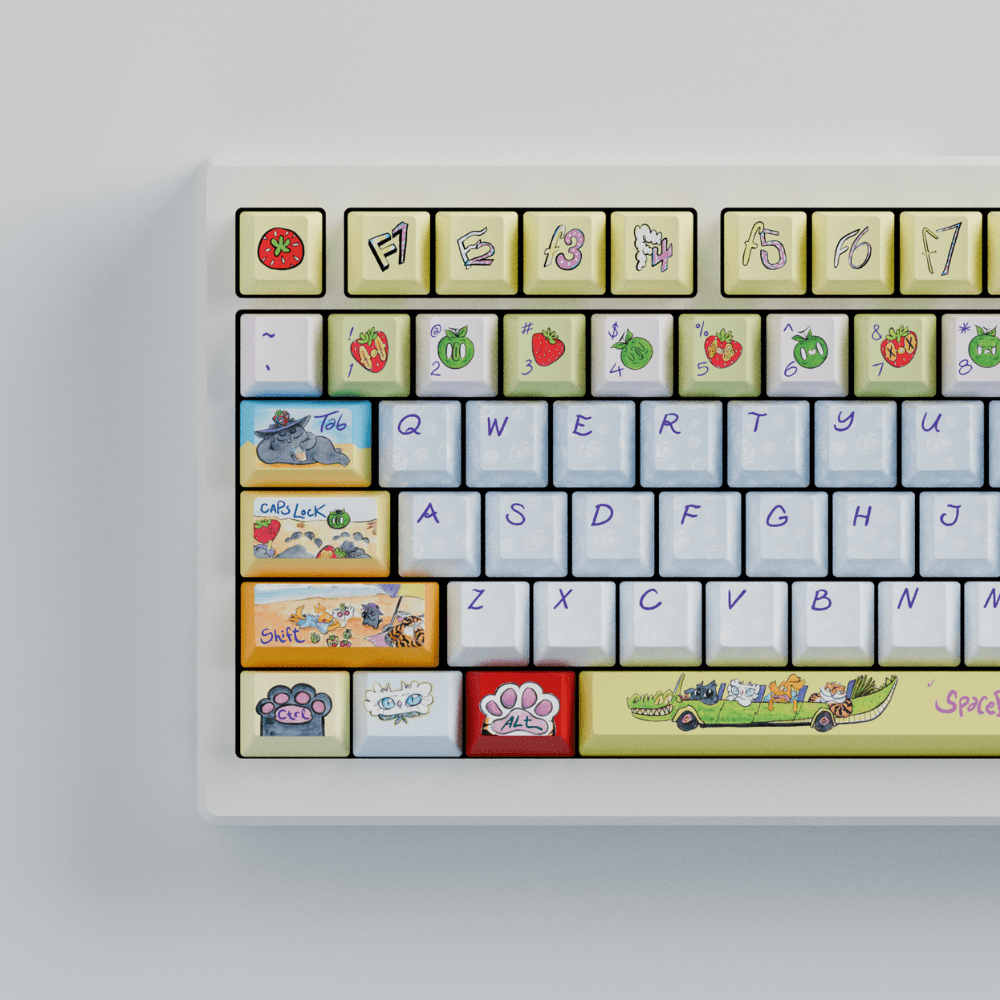 Myni Mart Family Summer Holiday 75% RGB Mechanical Keyboard(Collabs)
