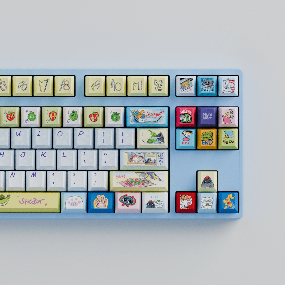 Myni Mart Family Summer Holiday 80% RGB Mechanical Keyboard(Collabs)