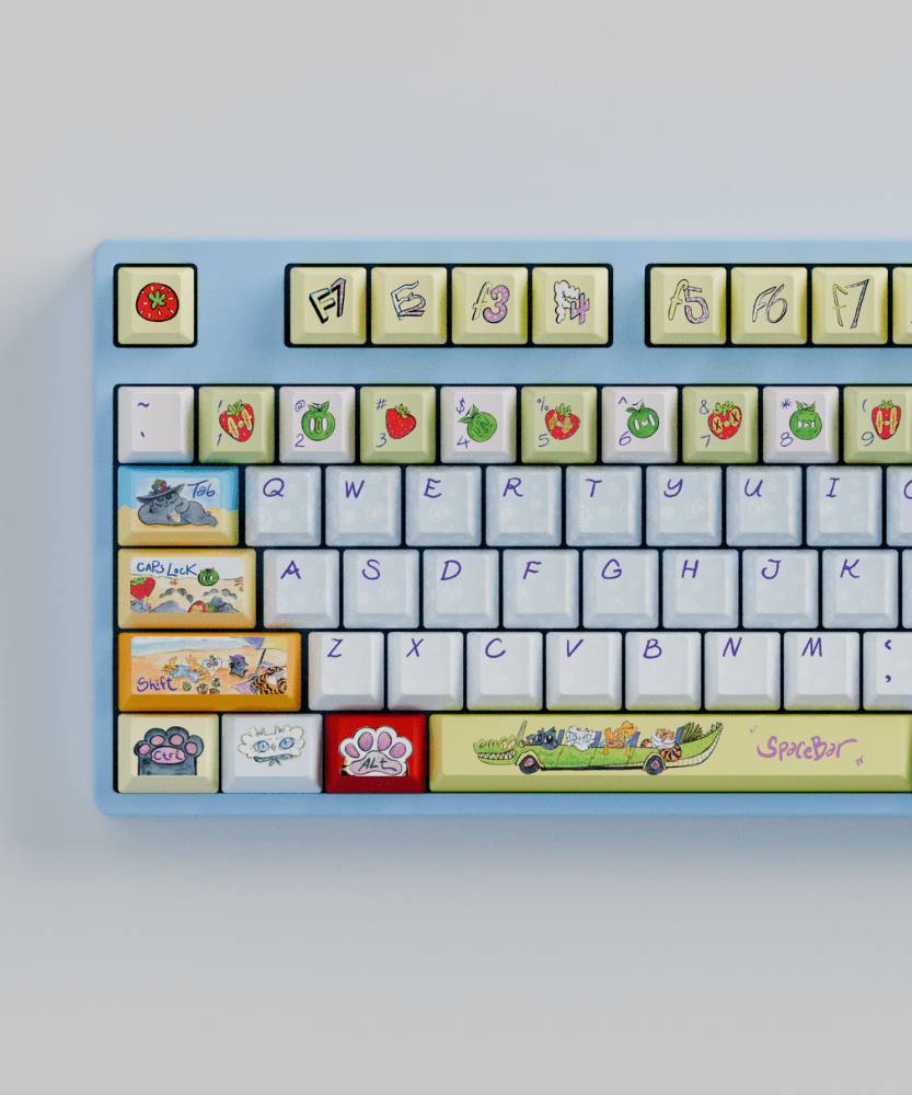 Myni Mart Family Summer Holiday 80% RGB Mechanical Keyboard(Collabs)