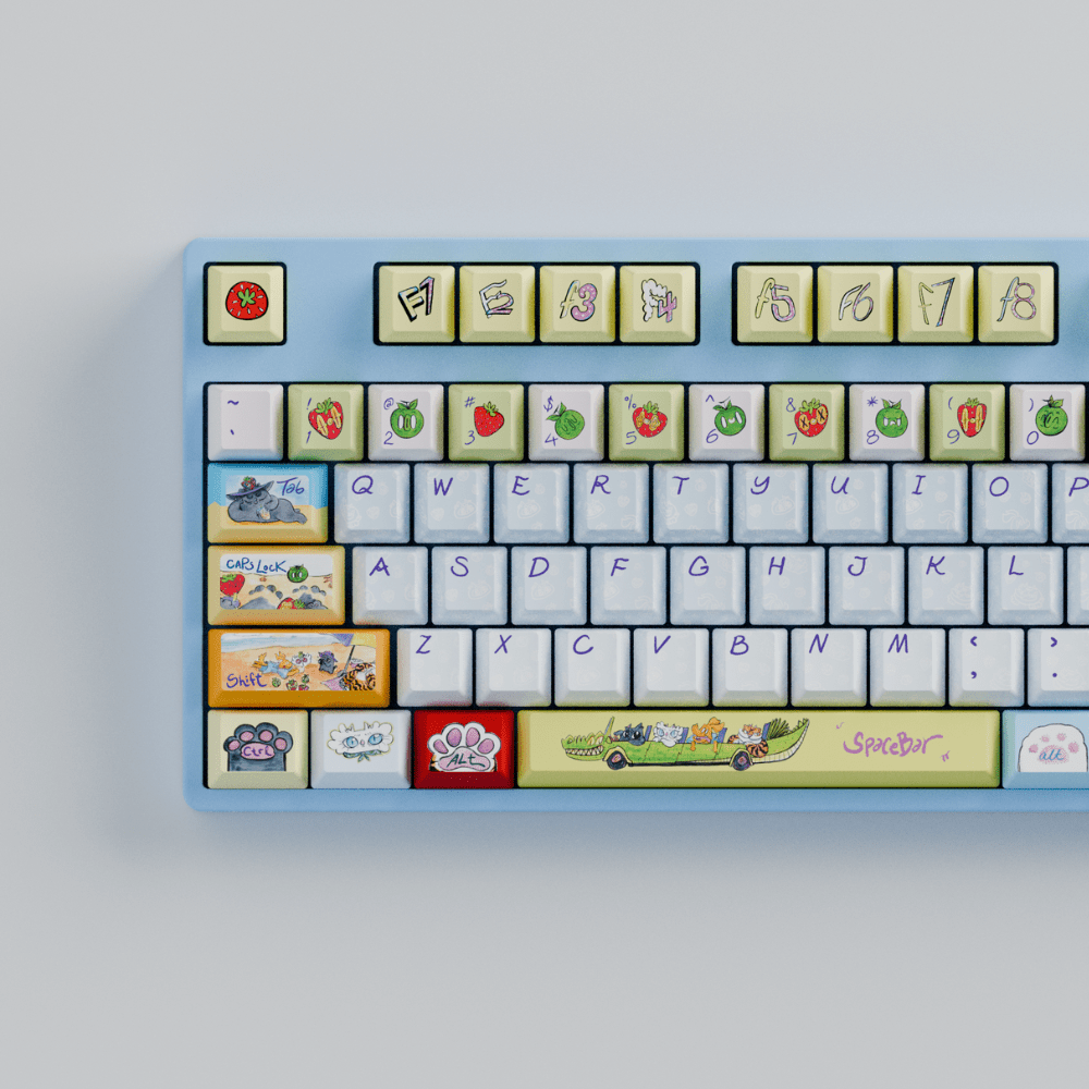 Myni Mart Family Summer Holiday 80% RGB Mechanical Keyboard(Collabs)