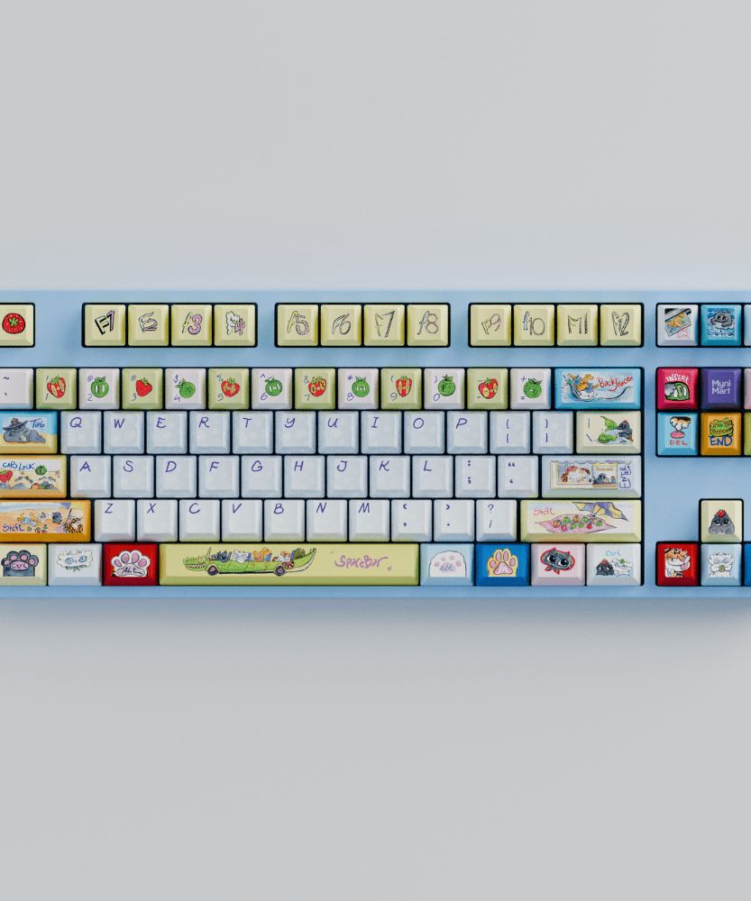 Myni Mart Family Summer Holiday 80% RGB Mechanical Keyboard(Collabs)