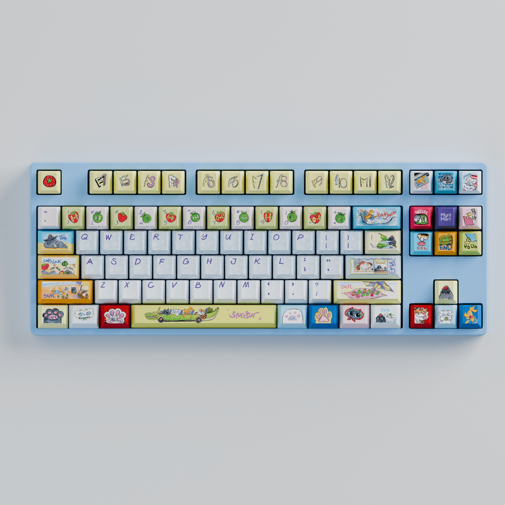 Myni Mart Family Summer Holiday 80% RGB Mechanical Keyboard(Collabs)