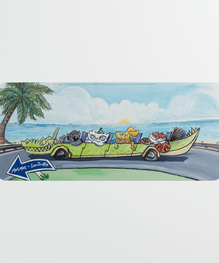 Myni Mart Road Trip in Croco Kar Tijah Limo Deskmat(Collabs)