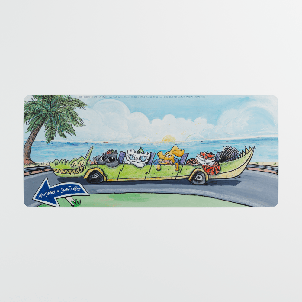 Myni Mart Road Trip in Croco Kar Tijah Limo Deskmat(Collabs)