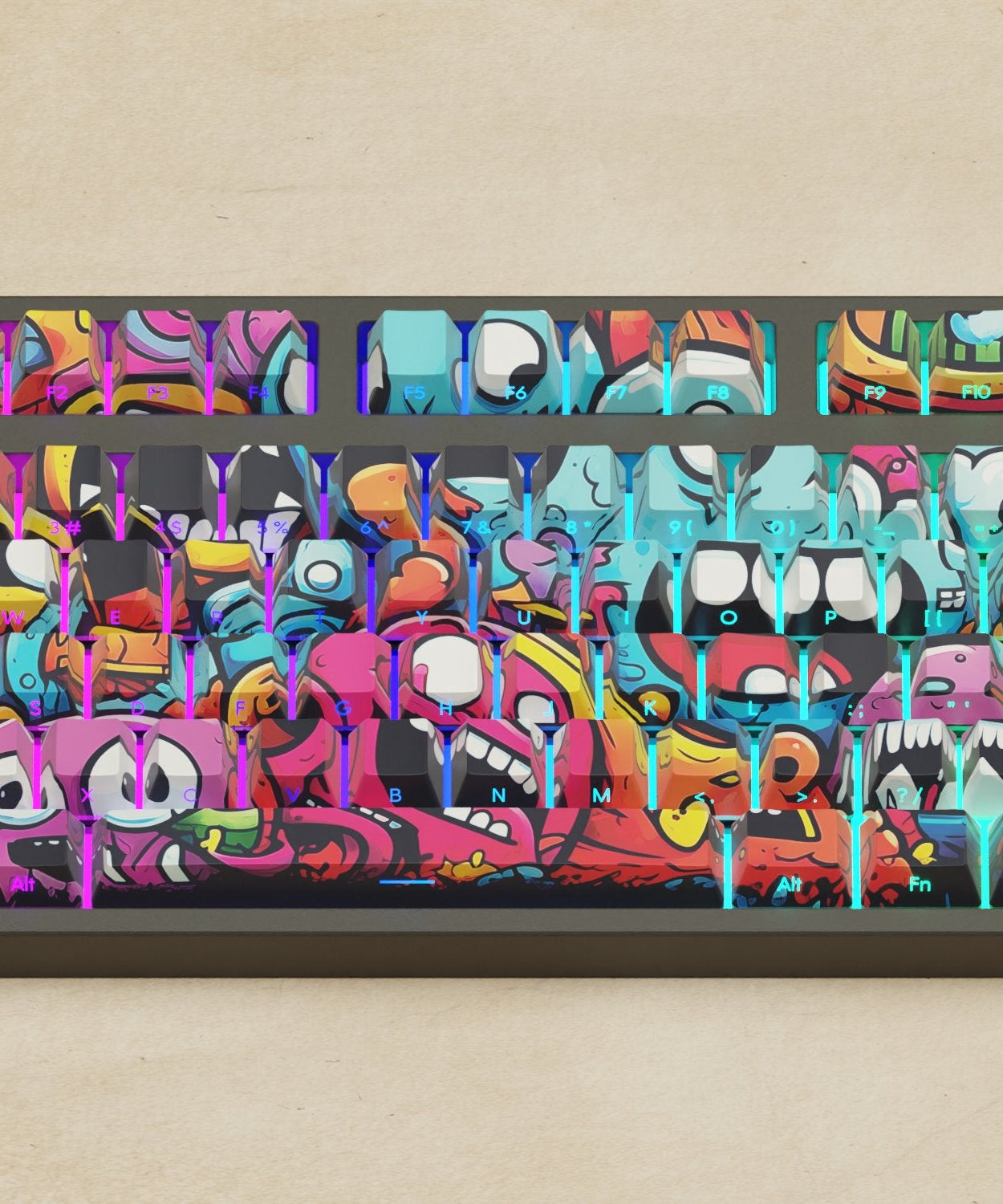 Nachocustomz friends Keycaps