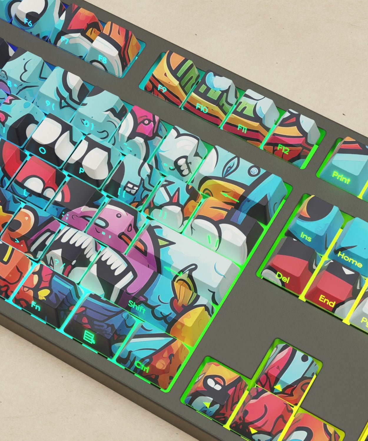 Nachocustomz friends Keycaps