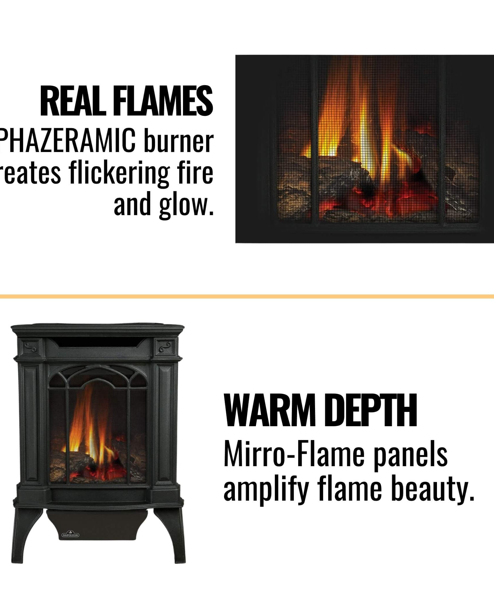 Napoleon Arlington 20 19-Inch Cast Iron Millivolt Ignition Majolica Brown Natural Gas Stove [GDS20NNSB] (SAK43798)